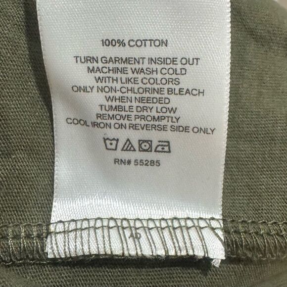 Express army green circle of logos long sleeve tshirt size XL NWT - Picture 4 of 6